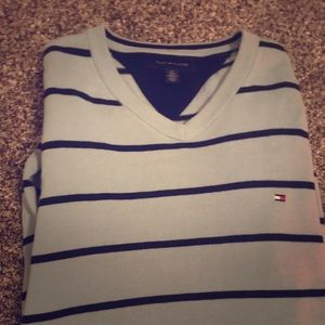Tommy Hilfiger V-Neck Stripped Sweater